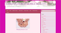 Desktop Screenshot of chchmobilebeauty.co.nz